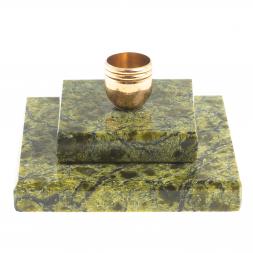 Подсвечник церковный из змеевика 4,5х2,5 см