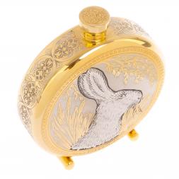 Фляжка с гравюрой "Заяц" Златоуст