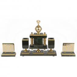 Настольный набор "Держава" из нефрита