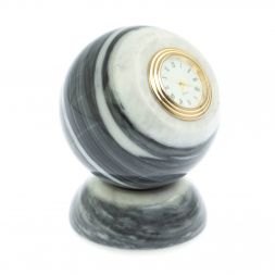 Настольные часы "Шар Антистресс" 8,5 см из мрамора