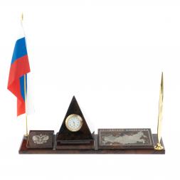 Мини-набор &amp;quot;Карта-пирамида&amp;quot; коричневый обсидиан