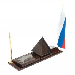 Мини-набор &amp;quot;Карта-пирамида&amp;quot; коричневый обсидиан