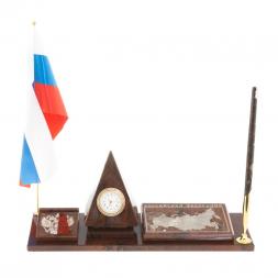 Мини-набор &amp;quot;Карта-пирамида&amp;quot; коричневый обсидиан