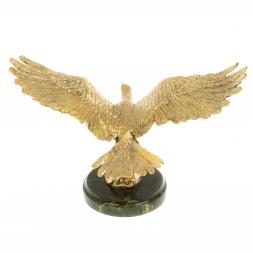 Бронзовая статуэтка "Орел на взлете" нефрит