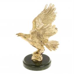 Бронзовая статуэтка "Орел на взлете" нефрит