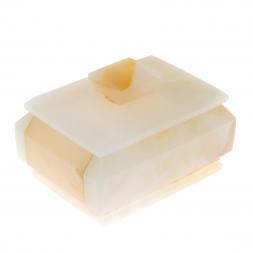 Шкатулка из розового оникса 9,5х6,5х6 см