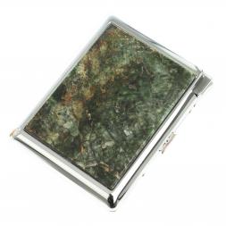 Портсигар на 20 сигарет с зажигалкой камень актинолит