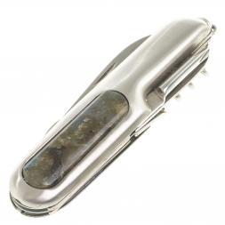 Нож мультитул складной 7 в 1 с камнем лабрадор