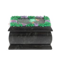 Шкатулка "Хозяйка медной горы" змеевик 10х6,5х6 см