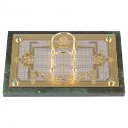 Настольный набор из нефрита "Георгий Победоносец"