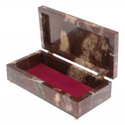 Ларец из яшмы 18х8,5х5,5 см