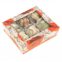 Набор рюмок из оникса 6 шт 20 мл 3,8х4,5см в коробке (1,5х2)