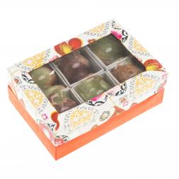 Набор рюмок из оникса 4,9х5 см 30 мл 6 шт в коробке (2х2)