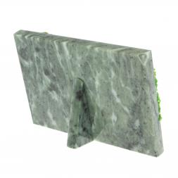 Настольное панно "Медный всадник" из змеевика 14х9х4,5 см