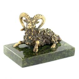 Сувенир статуэтка знак зодиака &amp;quot;Овен&amp;quot; бронза камень