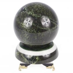 Шар из темного змеевика Антистресс 10 см