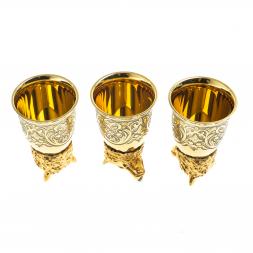 Стопки перевертыши "Волк" 60 мл 3 шт Златоуст