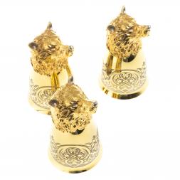 Стопки перевертыши "Волк" 60 мл 3 шт Златоуст