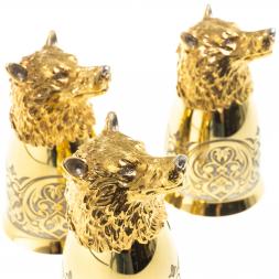 Стопки перевертыши "Волк" 60 мл 3 шт Златоуст