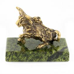 Сувенир статуэтка знак зодиака &amp;quot;Телец&amp;quot; бронза камень