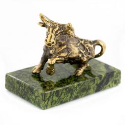 Сувенир статуэтка знак зодиака &amp;quot;Телец&amp;quot; бронза камень