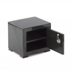 Сейф малый черный змеевик 19х16х17 см