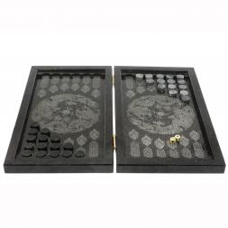 Каменные нарды "Дракон" из габбро-диабаза