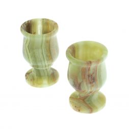 Набор рюмок 2 шт из оникса в футляре 3,5х6 см (1,5х2,5)