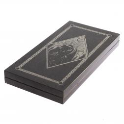 Нарды из камня с гравировкой "Медведь"