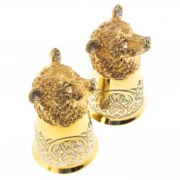 Стопки перевертыши "Медведь" 60 мл 2 шт Златоуст