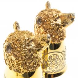 Стопки перевертыши "Медведь" 60 мл 2 шт Златоуст