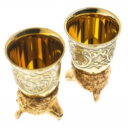 Стопки перевертыши "Медведь" 60 мл 2 шт Златоуст