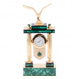 Часы из малахита "Горный орел" Златоуст