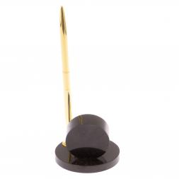 Часы настольные с ручкой камень чароит