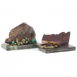 Настольный сувенир "Скала" камень яшма