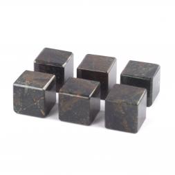 Камни для охлаждения виски комплект 6 кубиков офиокальцит