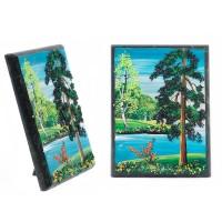 Настольное панно из камня "Лето" 7,5х10 см