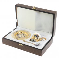 Кофейный набор с эмалью на 80 мл Златоуст