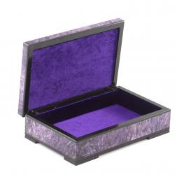 Шкатулка из натурального чароита "Открытие" 16,5х11х5 см