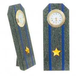 Часы "Погон майор ФСБ, ФСО" камень змеевик