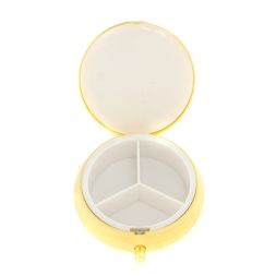 Таблетница на 3 отсека камень тигровый глаз цвет золото