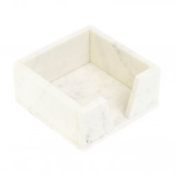 Лоток для бумаг "Кубарик" из белого мрамора 11х11х5 см