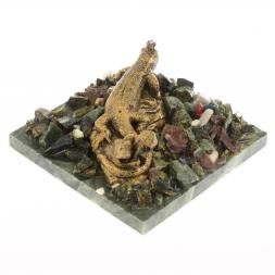 Сувенир "Ящерица" змеевик