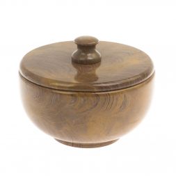 Сахарница из рифейского мрамора 11,5х11,5х8,5 см