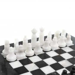 Шахматы "Сувенирные" доска 20х20 см мрамор