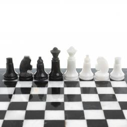 Шахматы "Сувенирные" доска 20х20 см мрамор