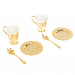 Кофейный набор &amp;quot;Орнамент&amp;quot; на 2 персоны 170 мл Златоуст