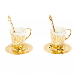 Кофейный набор &amp;quot;Орнамент&amp;quot; на 2 персоны 170 мл Златоуст