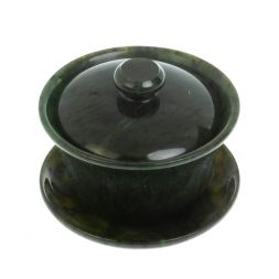 Гайвань из нефрита 9х9х7,5 см