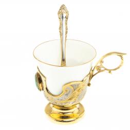 Кофейная чашка "Малахитовая" 200 мл Златоуст